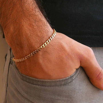 Riolio 3-11mm Chunky Miami Curb Chain Bracelet for Men, Stainless Steel Cuban Link Chain Wristband Classic Punk Heavy Male Jewelry